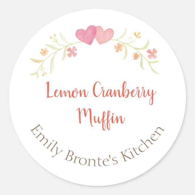 Sticker Rond Pâtisseries maison Bougie artisanale préservée (Devant)