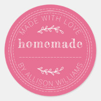 Pâtisseries maison rustiques Pot de confiture rose