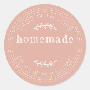 Sticker Rond Pâtisseries Rustiques Maison en Conserve de Confit
