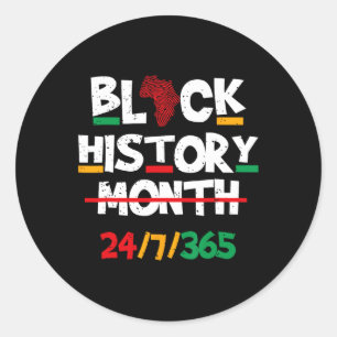 Sticker Rond Patrimoine noir Mois de l'histoire des Noirs 24736