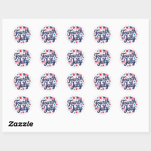 Sticker Rond Patriot Pop ! (Feuille)