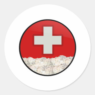 Sticker Rond Patrouille de ski