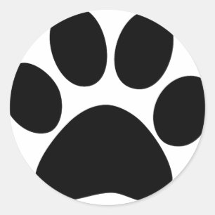 Sticker Rond Patte animale