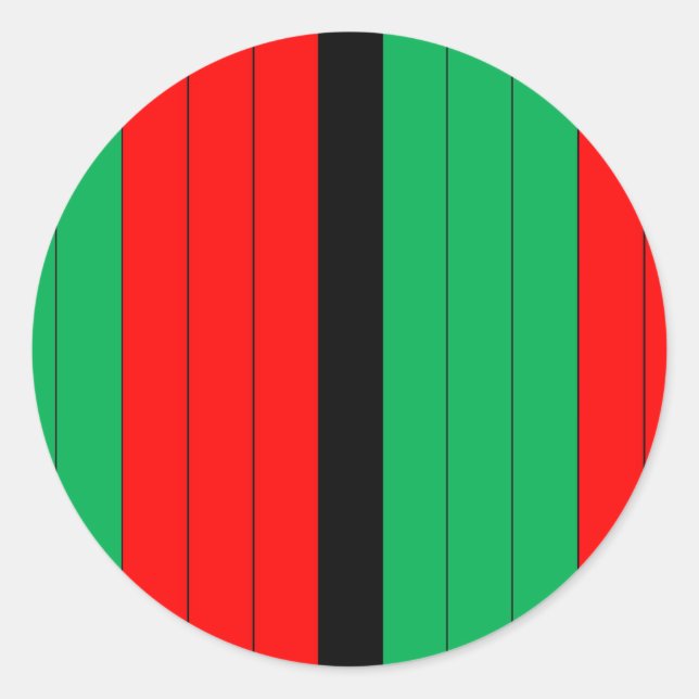 Sticker Rond Patterns de Kwanzaa Colors (Devant)