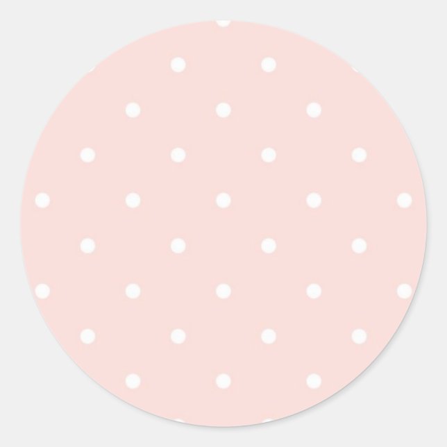 Sticker Rond Patters avec les White Polka (Devant)