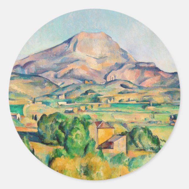 Sticker Rond Paul Cezanne - Mont Sainte-Victoire (Devant)