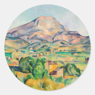 Sticker Rond Paul Cezanne - Mont Sainte-Victoire