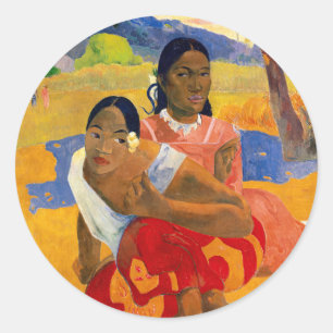 Sticker Rond Paul Gauguin - Quand Vous Marierez-Vous ?