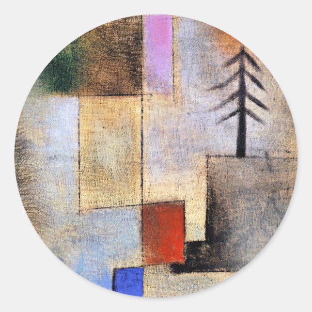 Sticker Rond Paul Klee - Petite photo de père (Devant)