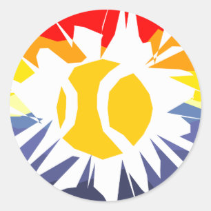 Sticker Rond Pause tennis