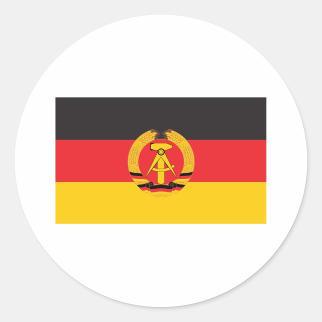 Sticker Rond Pavillon de l'Allemagne de l'Est (Devant)