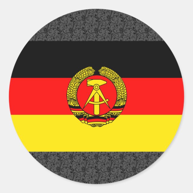 Sticker Rond Pavillon de l'Allemagne de l'Est (Devant)