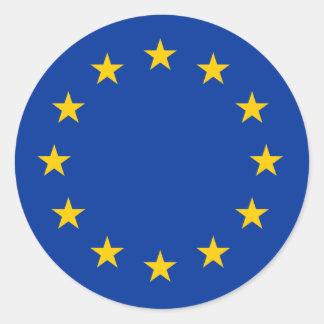 Sticker Rond pavillon de l'UE
