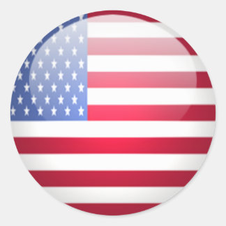 Sticker Rond Pavillon rond USA