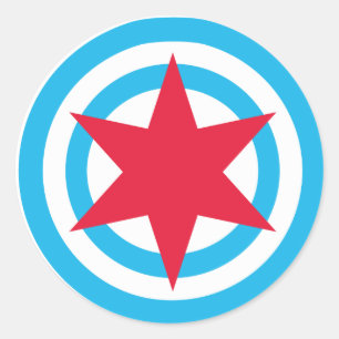 Sticker Rond Pavillon Round Chicago