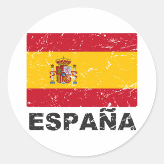 Sticker Rond Pavillon Vintage d'Espagne