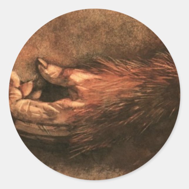 Sticker Rond Paw de singe (Devant)