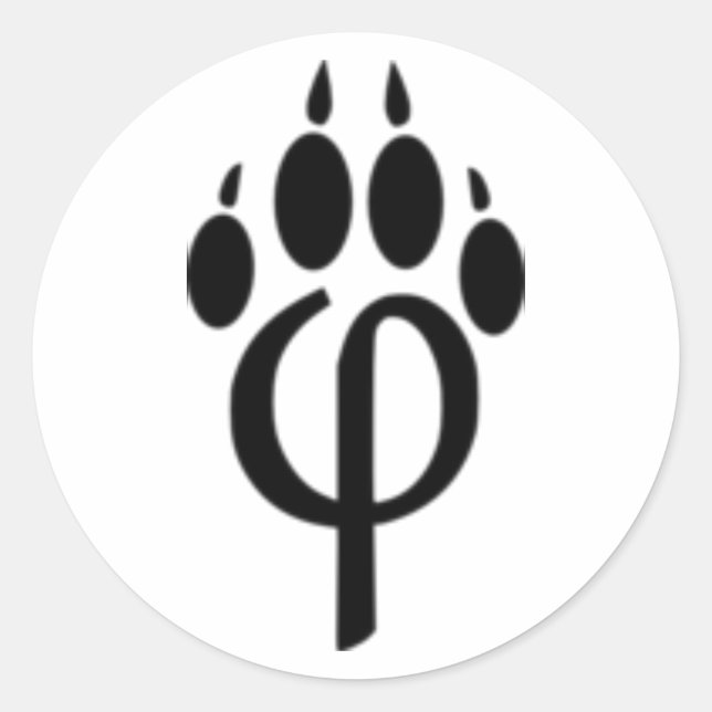 Sticker Rond Pawphi (Devant)