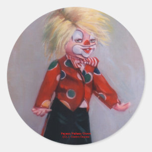Sticker Rond Payaso/Pallaso/Clown