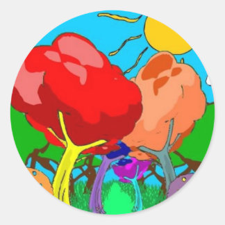 Sticker Rond pays des merveilles
