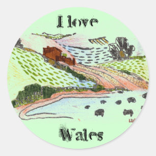 Sticker Rond Pays gallois