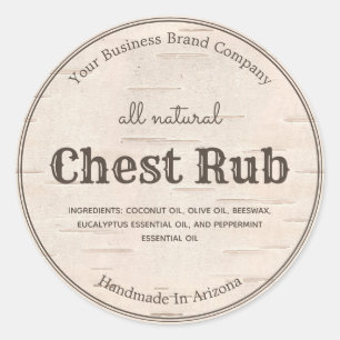 Sticker Rond Pays Occidental Style Eucalyptus Salve Ointent