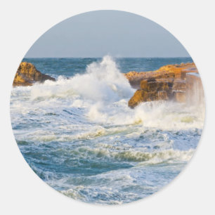Sticker Rond Paysage marin