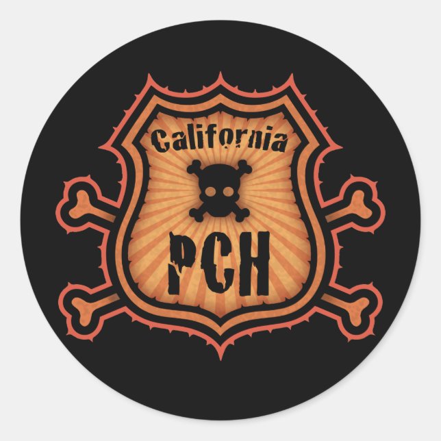 Sticker Rond PCH et les croisements (Devant)