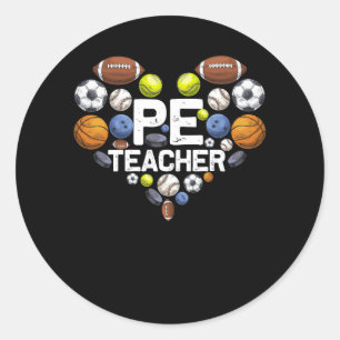Sticker Rond Pe Enseignement Physique Appréciation Entraîneur S
