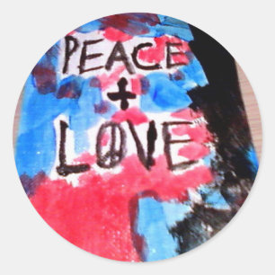 Sticker Rond Peace#2