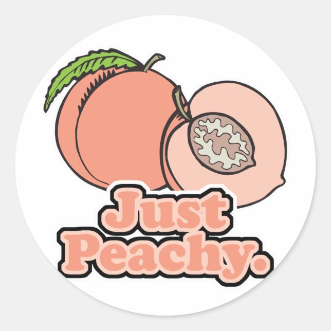 Sticker Rond Peach Peach (Devant)