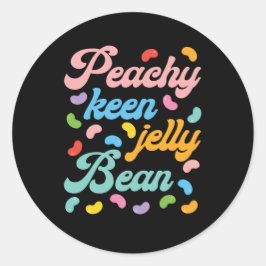 Sticker Rond Peachy Keen Jelly Bean