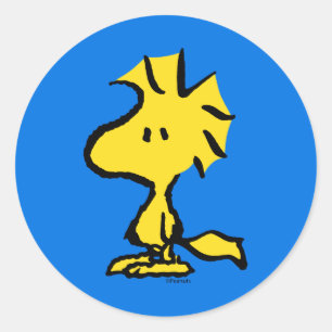 Sticker Rond Peanuts Snoopy's Friend Woodstock