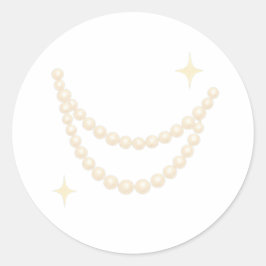 Sticker Rond Pearl garland sway