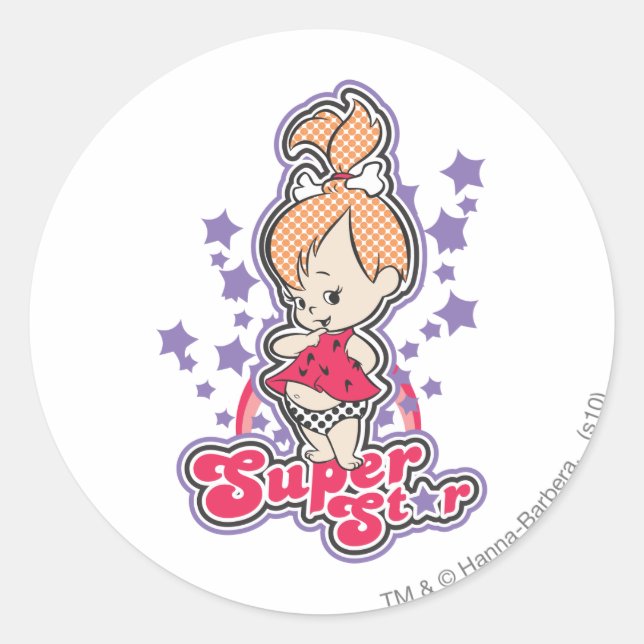 Sticker Rond PEBBLES™ Super Star (Devant)