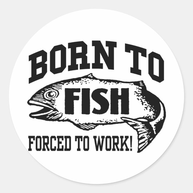 Sticker Rond Pêche (Devant)