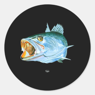 Sticker Rond Pêche À La Truite Surpêche Pour Hommes