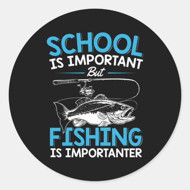 Sticker Rond Pêche Poisson de jeunes N Pêche (Devant)