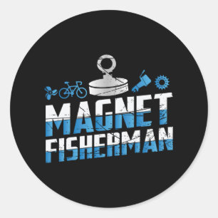 Sticker Rond Pêche sur aimant