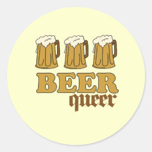 Sticker Rond Pédé de trois bières