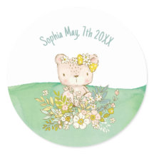 Pegatina redonda de la colección Little Bear