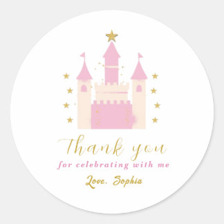 Sticker Rond Pegatina Redonda Personalizable - Castillo de Prin