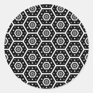 Sticker Rond Peigne