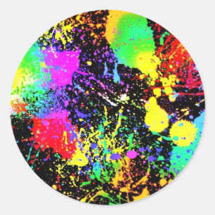 Sticker Rond Peindre des plaques
