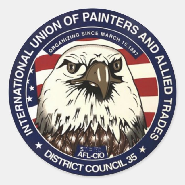 Sticker Rond Peintres Union Eagle (Devant)