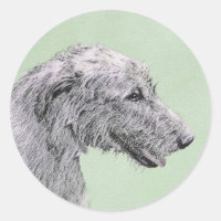 Peinture de Wolfhound irlandais - Joli art origina