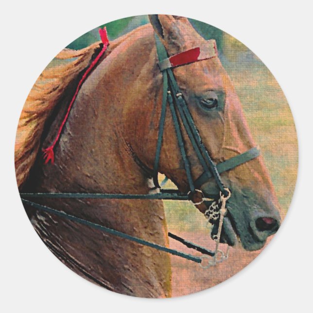 Sticker Rond Peinture des Faux selles (Devant)