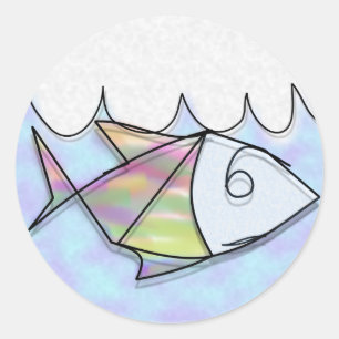 Sticker Rond Peixinho de Arame