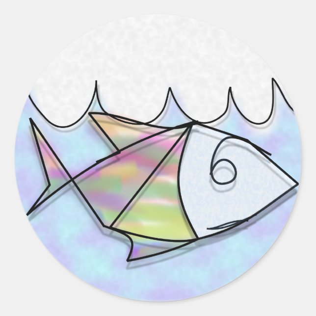 Sticker Rond Peixinho de Arame (Devant)