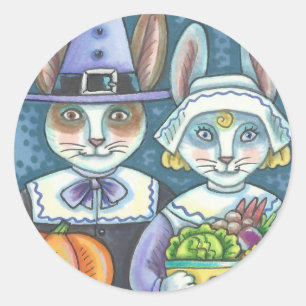 STICKER ROND PÈLERINES DE PAYS, MERCI AUX BÂTISSEURS DE RABBIT